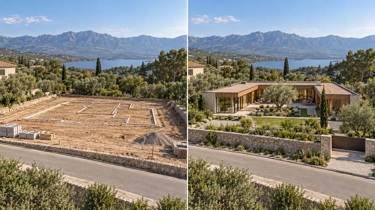 Create a Construction Timelapse from Two Photos