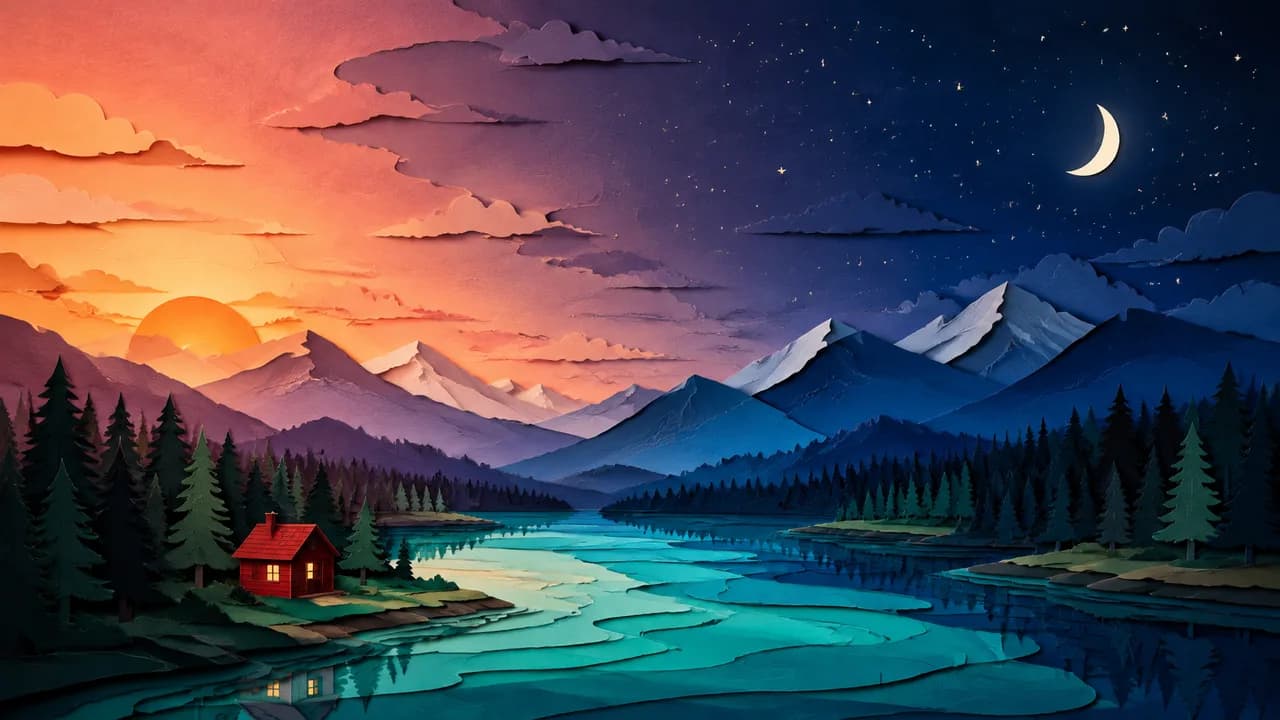 Animate an illustrated passage of time
