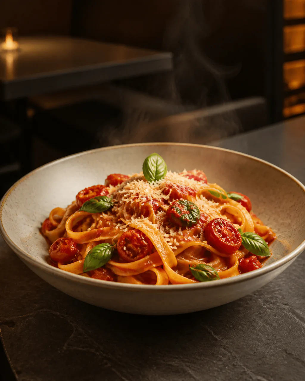 Pasta source image for Food Photo to Video AI