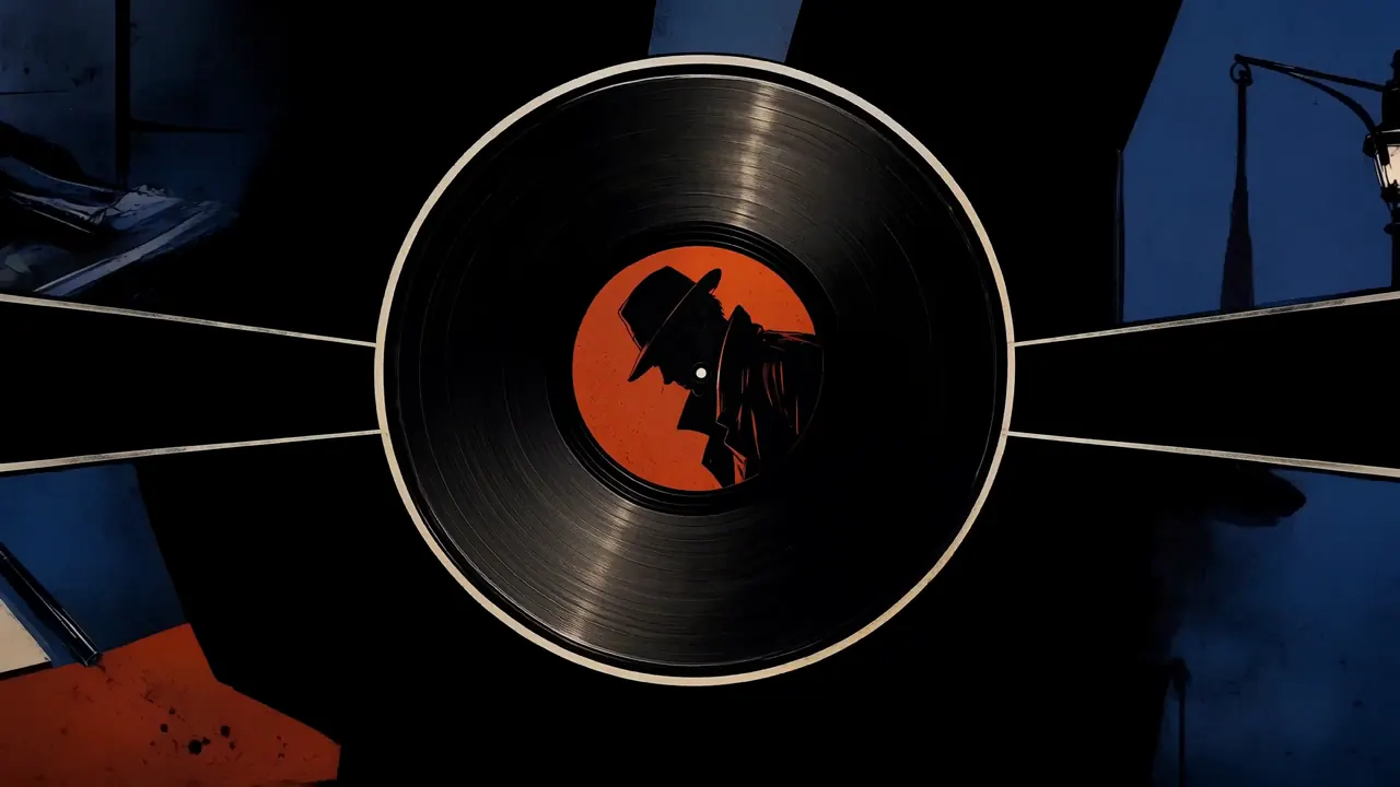 Stylized title sequence