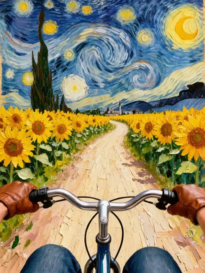 Painterly scene journey