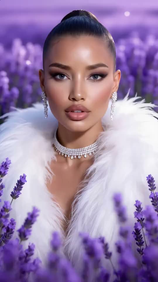 Lavender fine-jewelry campaign