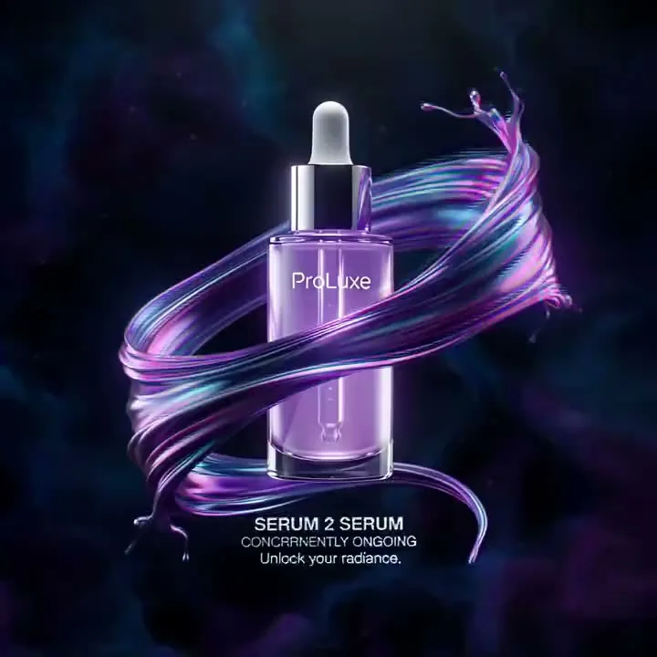 Liquid ribbon skincare video