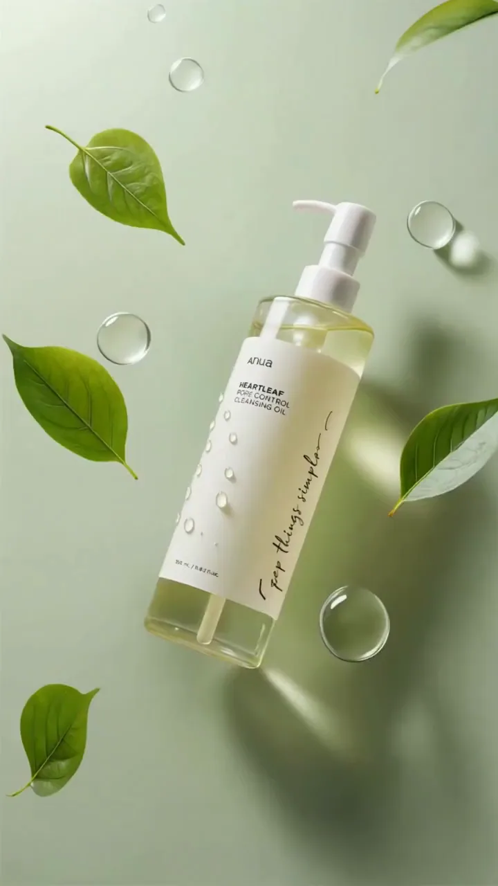 Botanical cleansing oil campaign