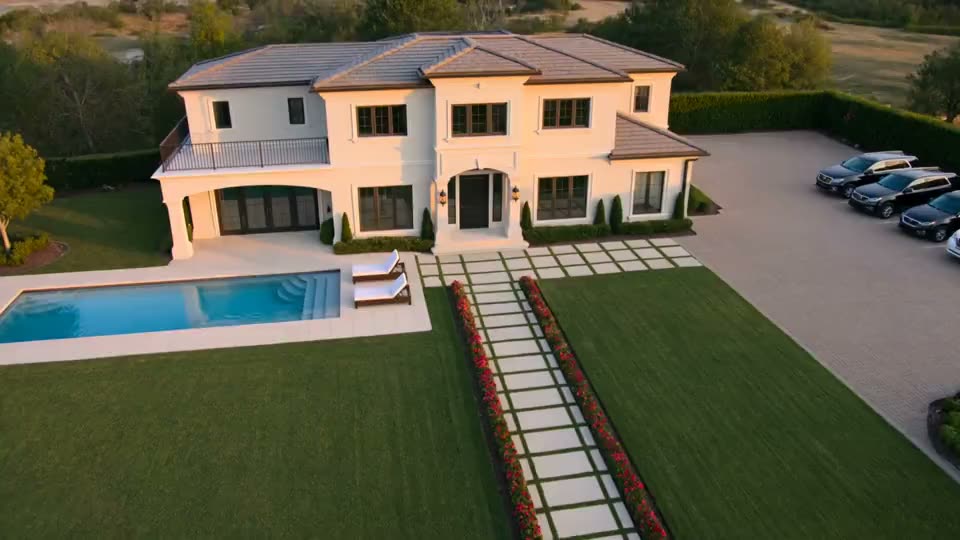 Pool estate aerial listing